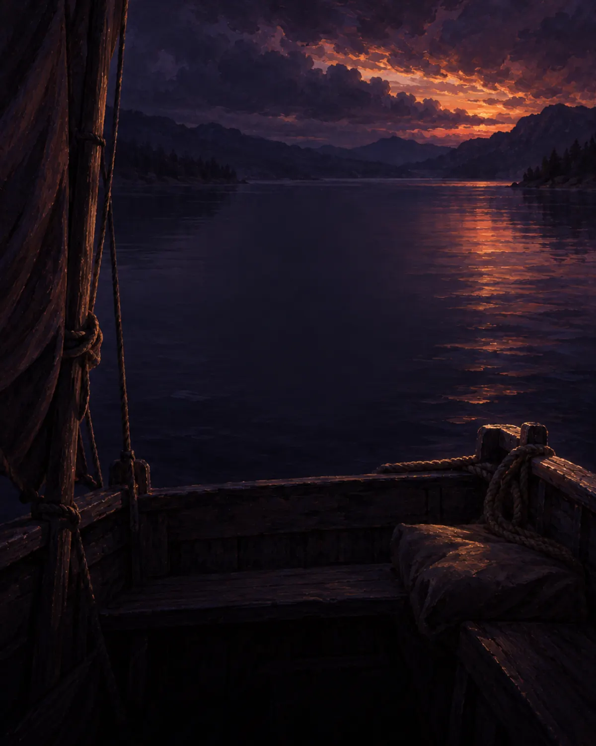 Quand le vent tombe, le soir