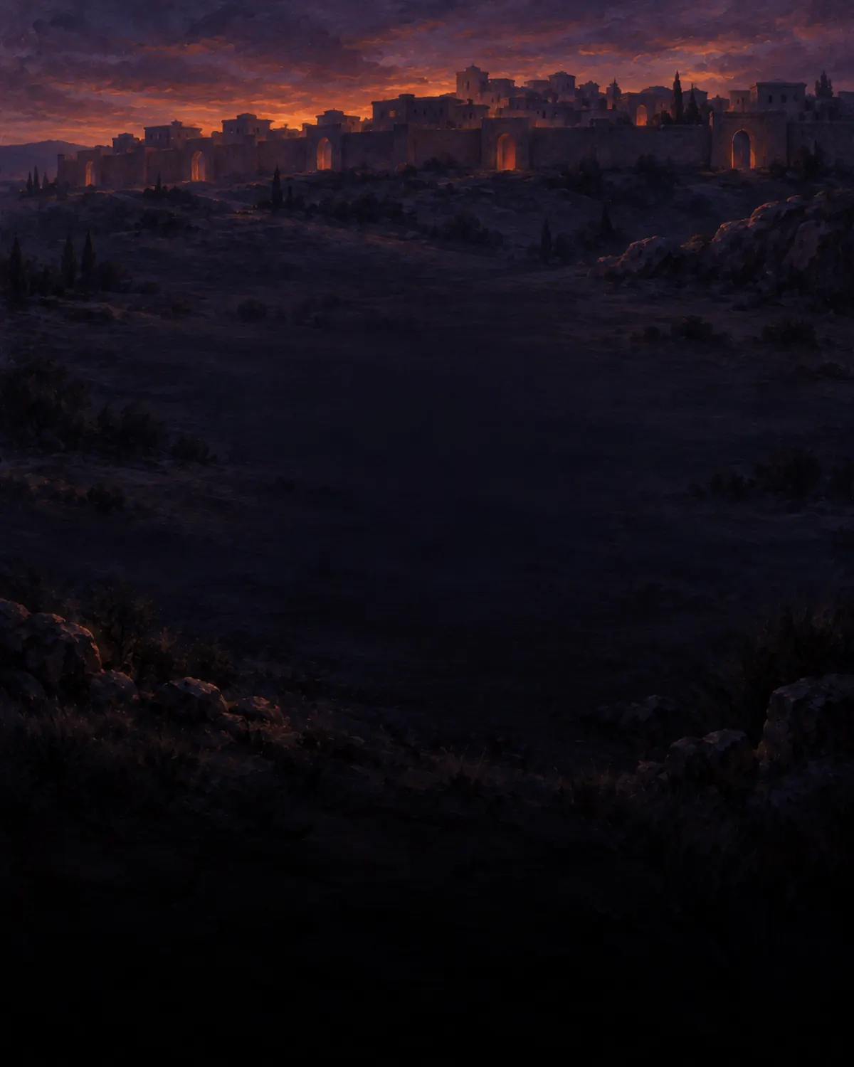 Déposer le corps, le soir