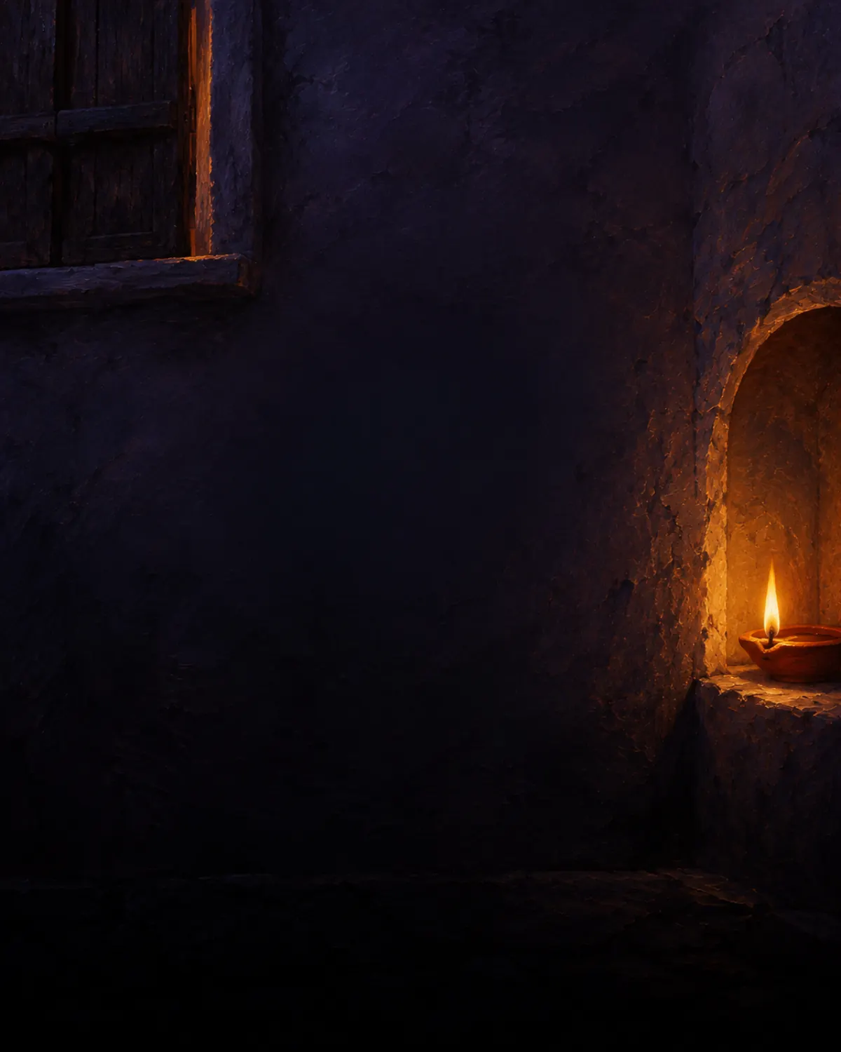 La flamme calme du soir